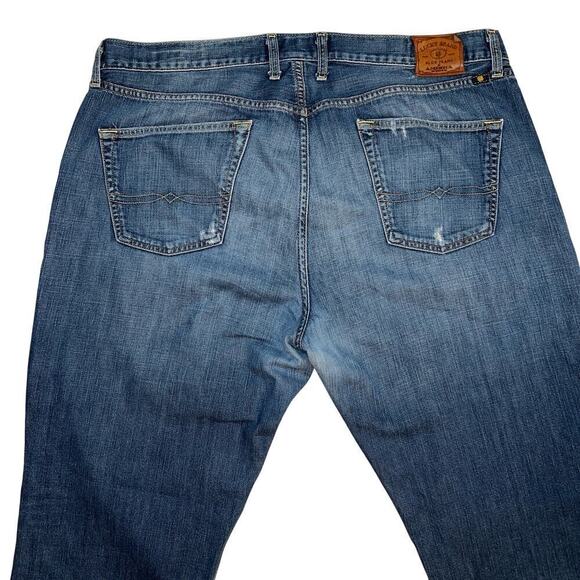 Lucky Brand Original 221 Straight Jeans 100% Cotton Button Fly Size 40x32 - Picture 9 of 11